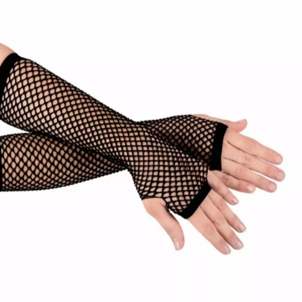 Almar Fingerless Fishnet Gloves   Fetish Stripper Lingerie Cosplay Halloween Fun